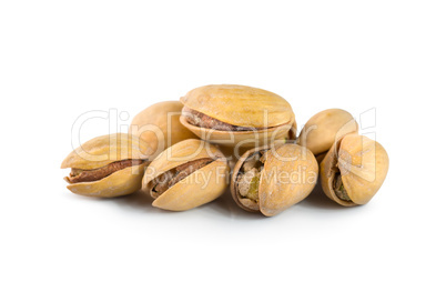 Pistachios isolated