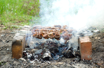 Cooking meat