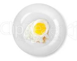 Fried egg on a plate (Path)