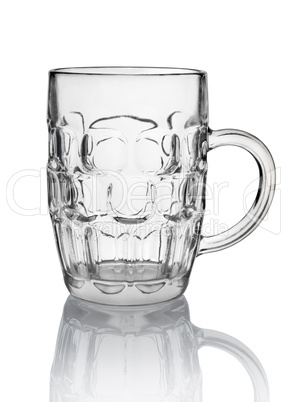 Big beer glass isolated