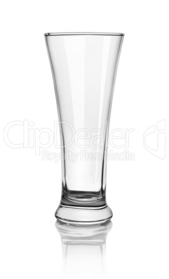 Empty beer glass. Path