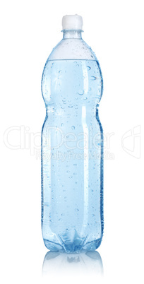 Bottle of water isolated Path