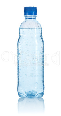 Plastic bottle of water isolated