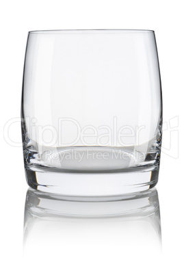 Empty glass isolated