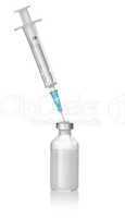 Insulin and syringe