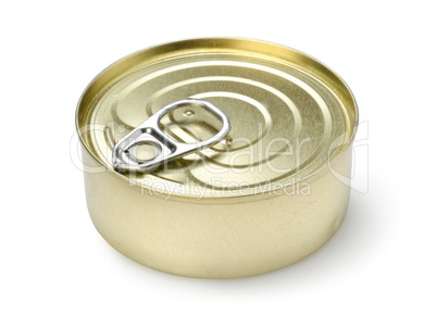 Canned pate isolated