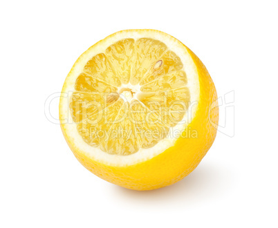 Ripe lemon isolated