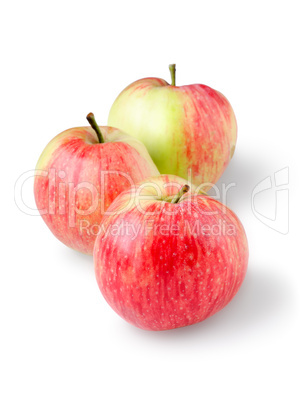 Three ripe apples