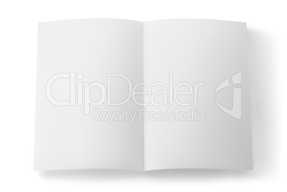 White sheet of paper isolated