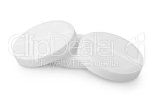 Three tablets aspirin isolated