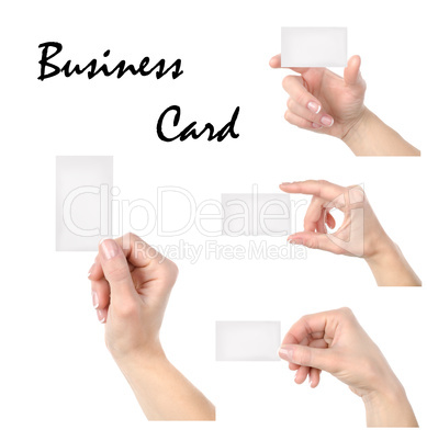 Business card collage