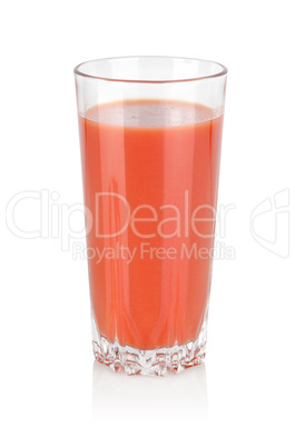 Glass of tomato juice