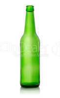 Green empty bottle