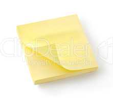 Yellow notebook isolated