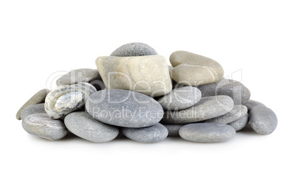 Heap a gray stones