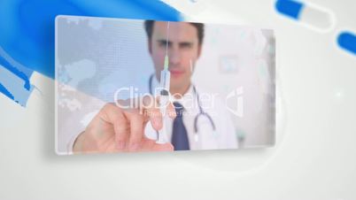 Montage of medical workers