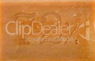 Background of brown soap
