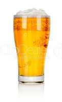 Beer glass isolated