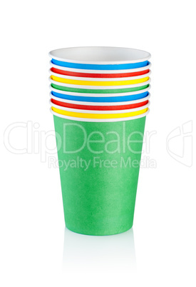 Stack of disposable cups