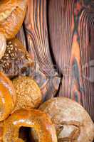 An assortment of bakery breads