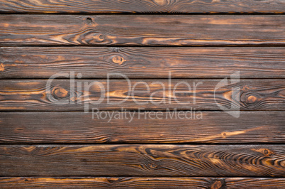 Old dark wooden board