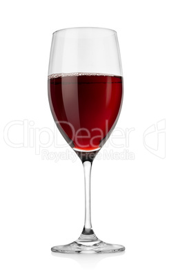 Red wine in glass