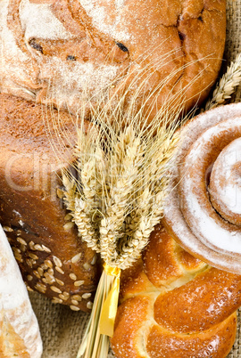 An assortment of bakery fresh bread