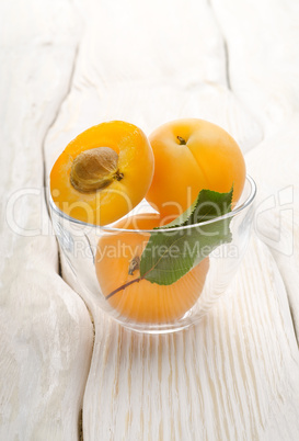 Apricots in a cup