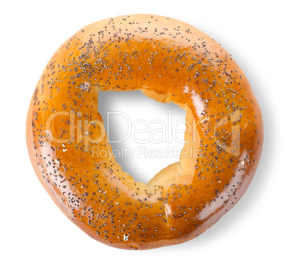 Bagel with poppy seeds