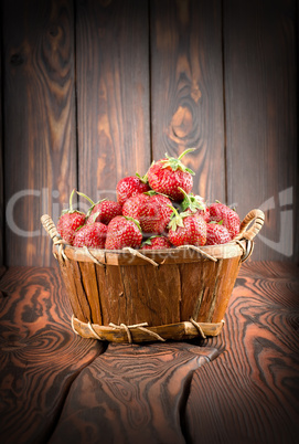 Strawberries in a basket