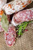 Salami and spices