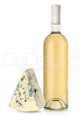 White wine and blue cheese