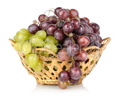 Green and blue grapes