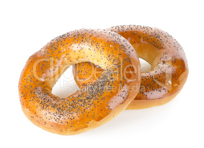 Bagels with poppy seeds