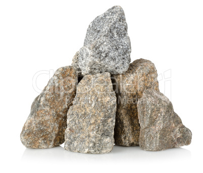 Heap gray stones