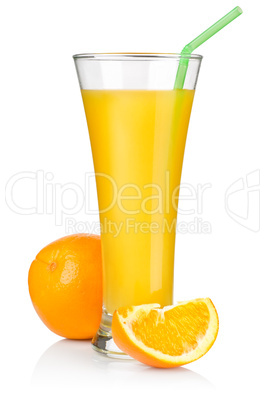 Juice and fruit isolated
