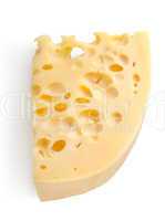 Swiss cheese isolated