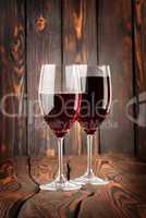 Two glass of red wine