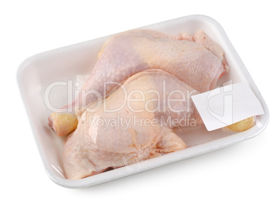 Chicken drumsticks isolated