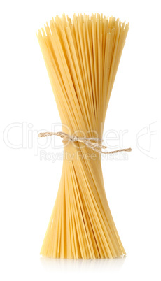Pasta tied up by a rope