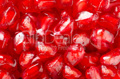 Pomegranate seeds background