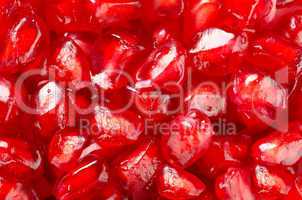 Pomegranate seeds background