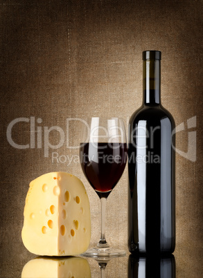 Red wine and cheese