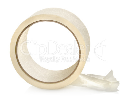 Big roll of insulating tape isolated