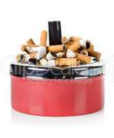 Cigarettes and old ashtray
