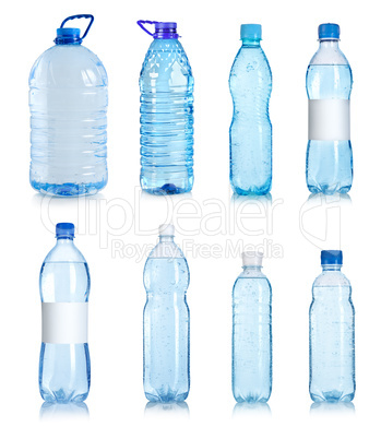 Collage of water bottles