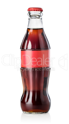 Glass bottle of cola