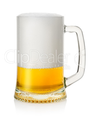 Mug with lager beer