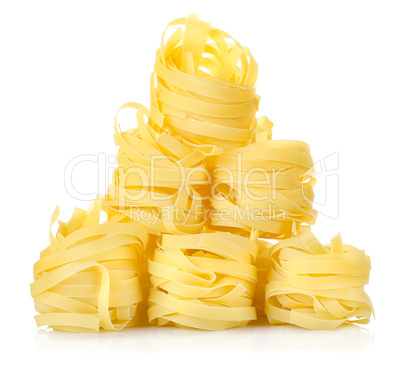 Pile of pasta tagliatelle