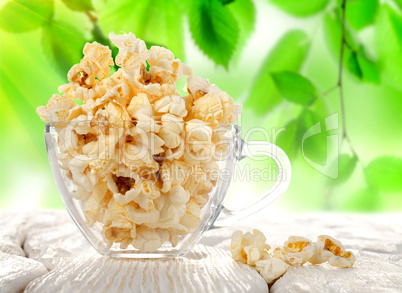 Popcorn in a cup